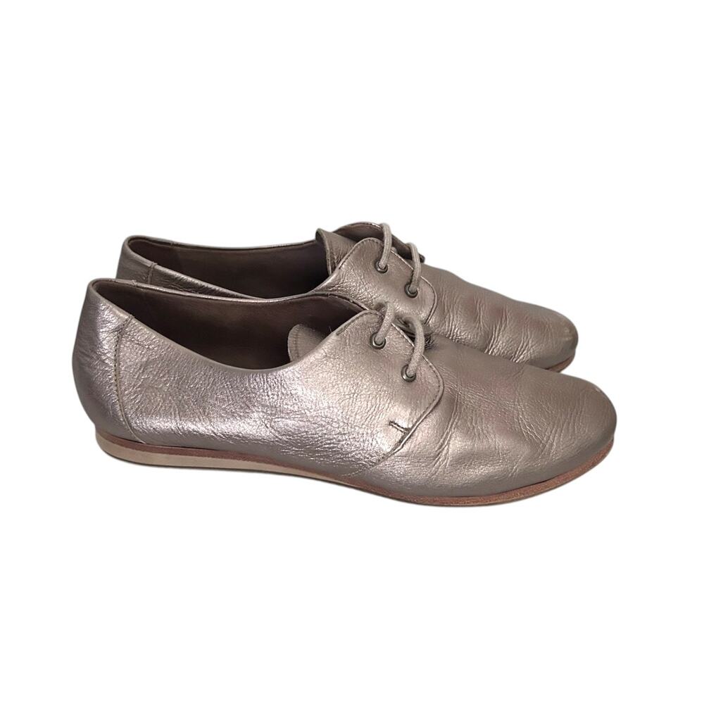 Poppy Barley The Eyelet Oxford Soft Leather Light Gold 7.5